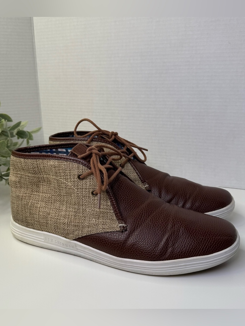 Ben Sherman Canvas and Pebble Vance Chukkas in Brown Men’s Size 12